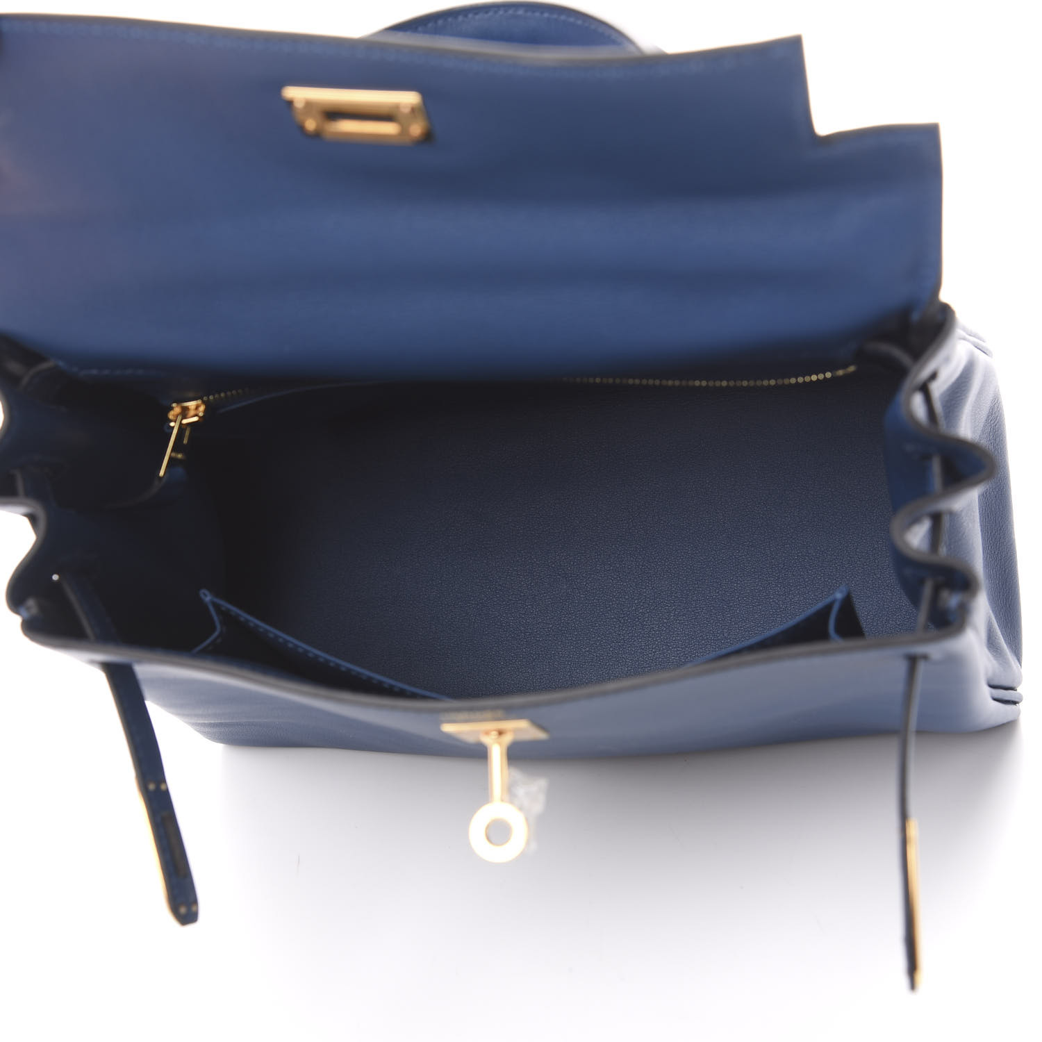 HERMES Swift Kelly Retourne Deep Bleu