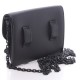 DIOR Ultra Matte Calfskin Nano Saddle Chain Pouch Black