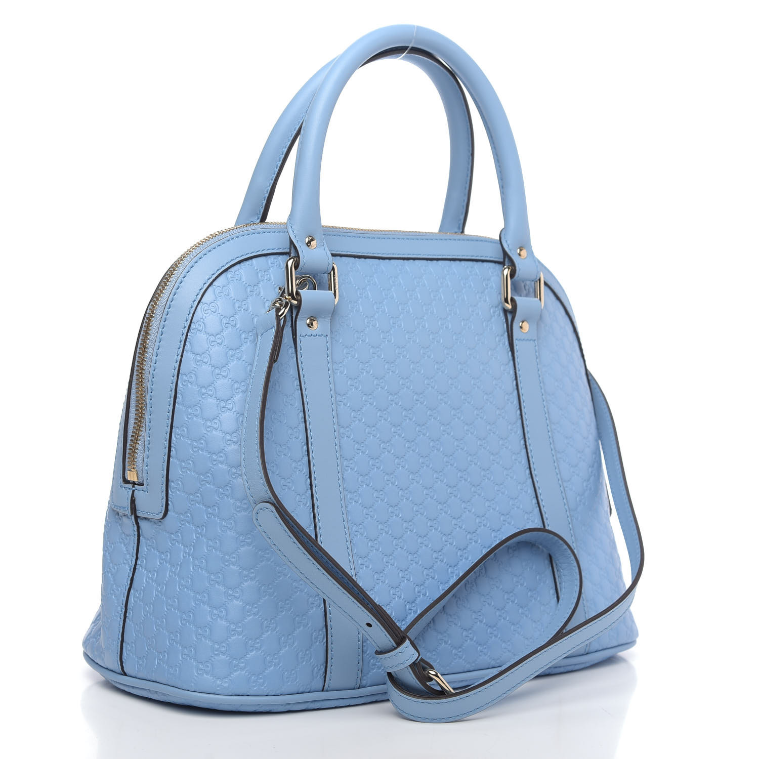 GUCCI Microguccissima Medium Dome Bag Light Blue