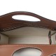 BURBERRY Canvas Smooth Calfskin Two Tone Mini Pocket Bag Natural Malt Brown