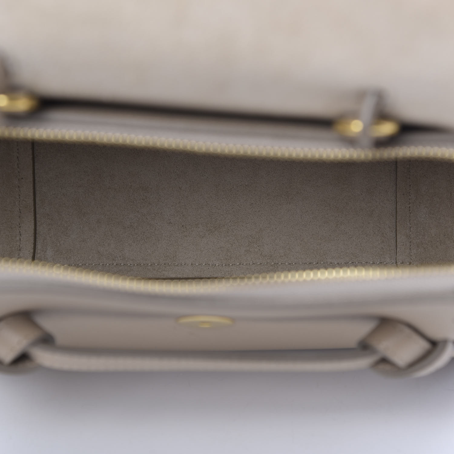 CELINE Grained Calfskin Nano Belt Bag Light Taupe