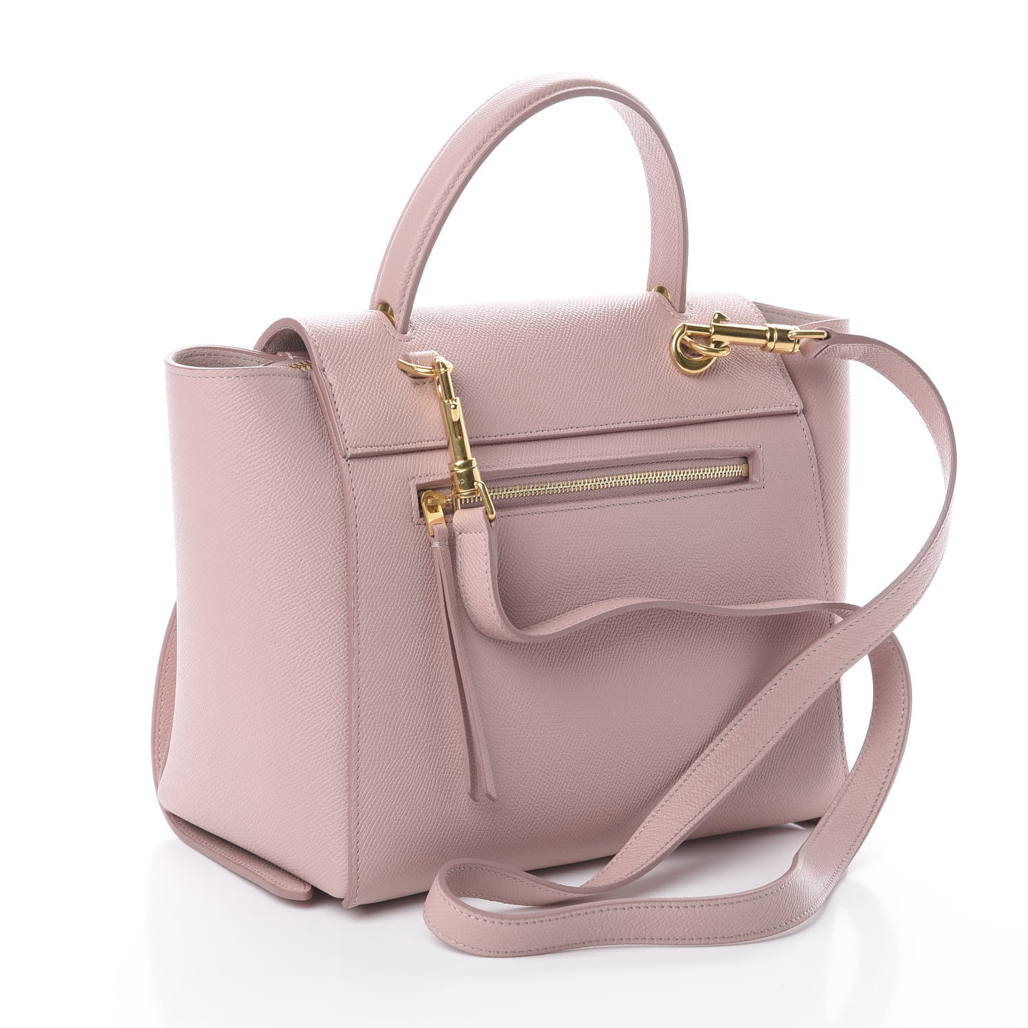 CELINE Grained Calfskin Micro Belt Bag Vintage Pink