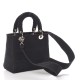 1DIOR Canvas Cannage Medium Lady D-Lite Black