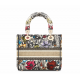 1Dior Lady D-Lite five-pattern embroidery garden flower handbag