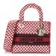 1DIOR Canvas Medium DiorAmour Dots Lady D-Lite Red