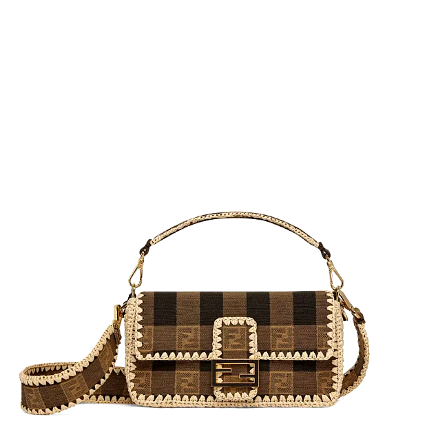 FENDI 1BAGUETTE Brown fabric bag