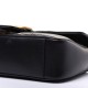 1GUCCI Calfskin Matelasse Small GG Marmont Black