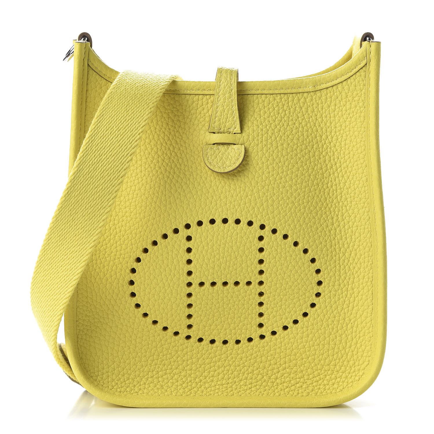 HERMES Taurillon Clemence Evelyne TPM Lime