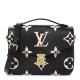 LOUIS VUITTON Empreinte Monogram Giant Pochette Metis Black Beige