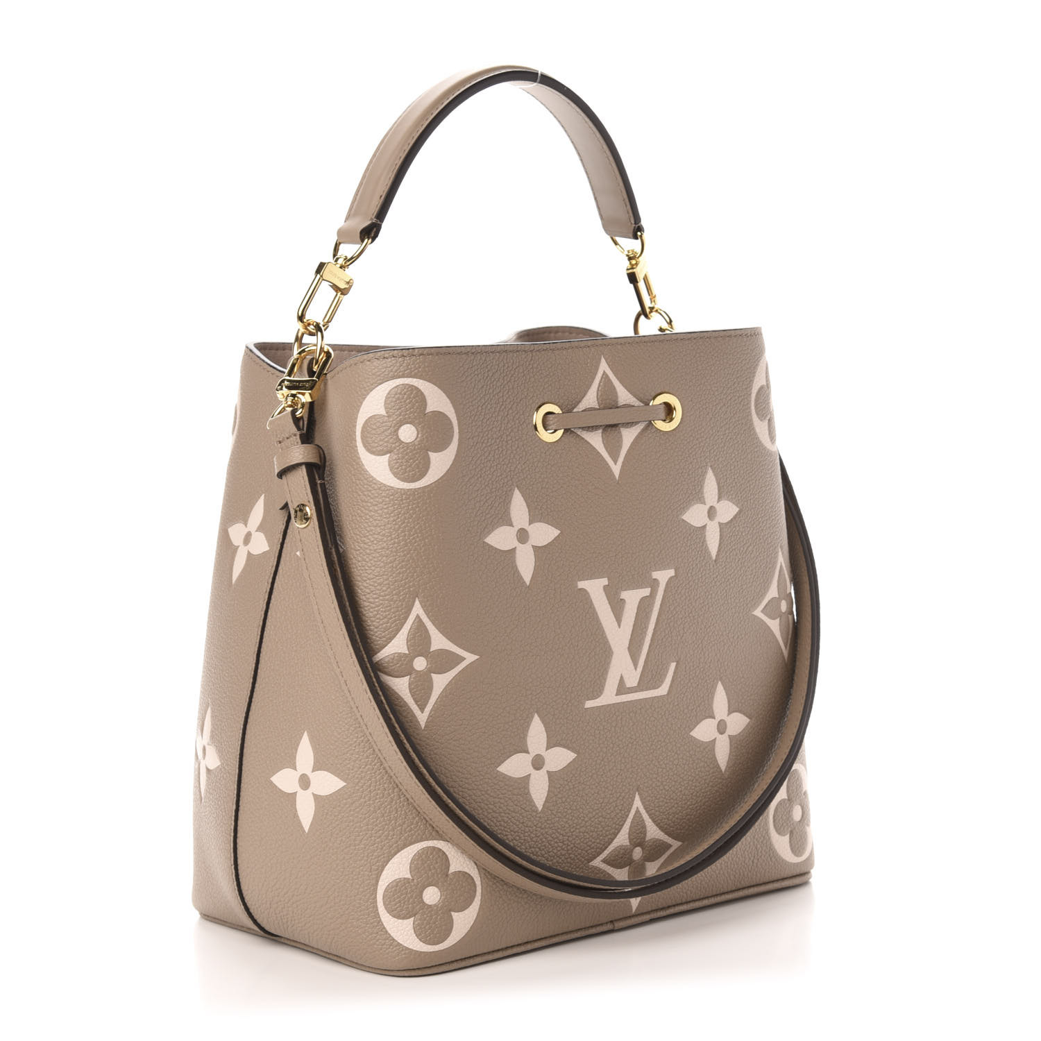 LOUIS VUITTON Empreinte Monogram Giant Neonoe MM Tourterelle Creme