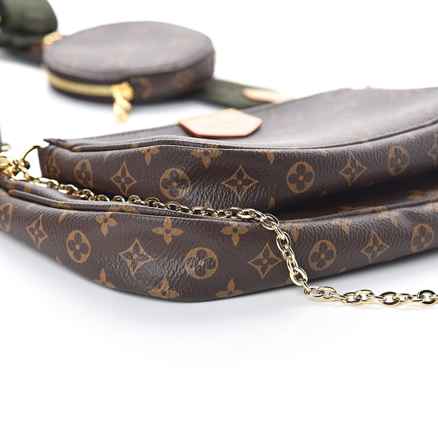 LOUIS VUITTON Monogram Multi Pochette Accessories Kaki