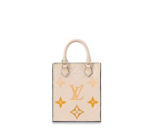 1Louis Vuitton Petit Sac Plat Handbag Gradient Yellow