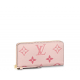 Louis Vuitton By The Pool series Monogram Empreinte leather zipper wallet light pink