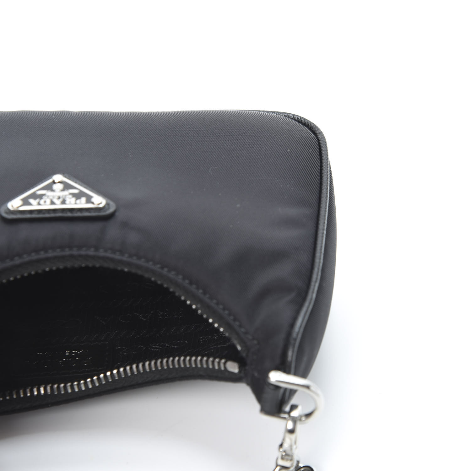 PRADA Tessuto Nylon Mini Re-Edition 2000 Shoulder Bag Black