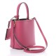 PRADA Saffiano Cuir Small Panier Bucket Bag Magenta