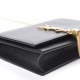 YSL Smooth Calfskin Classic Monogram Kate Tassel Chain Wallet Dark Leaf